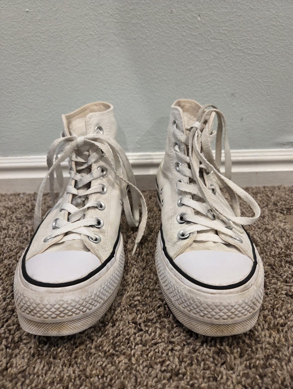 White Platform Converse - Picture 3 of 14